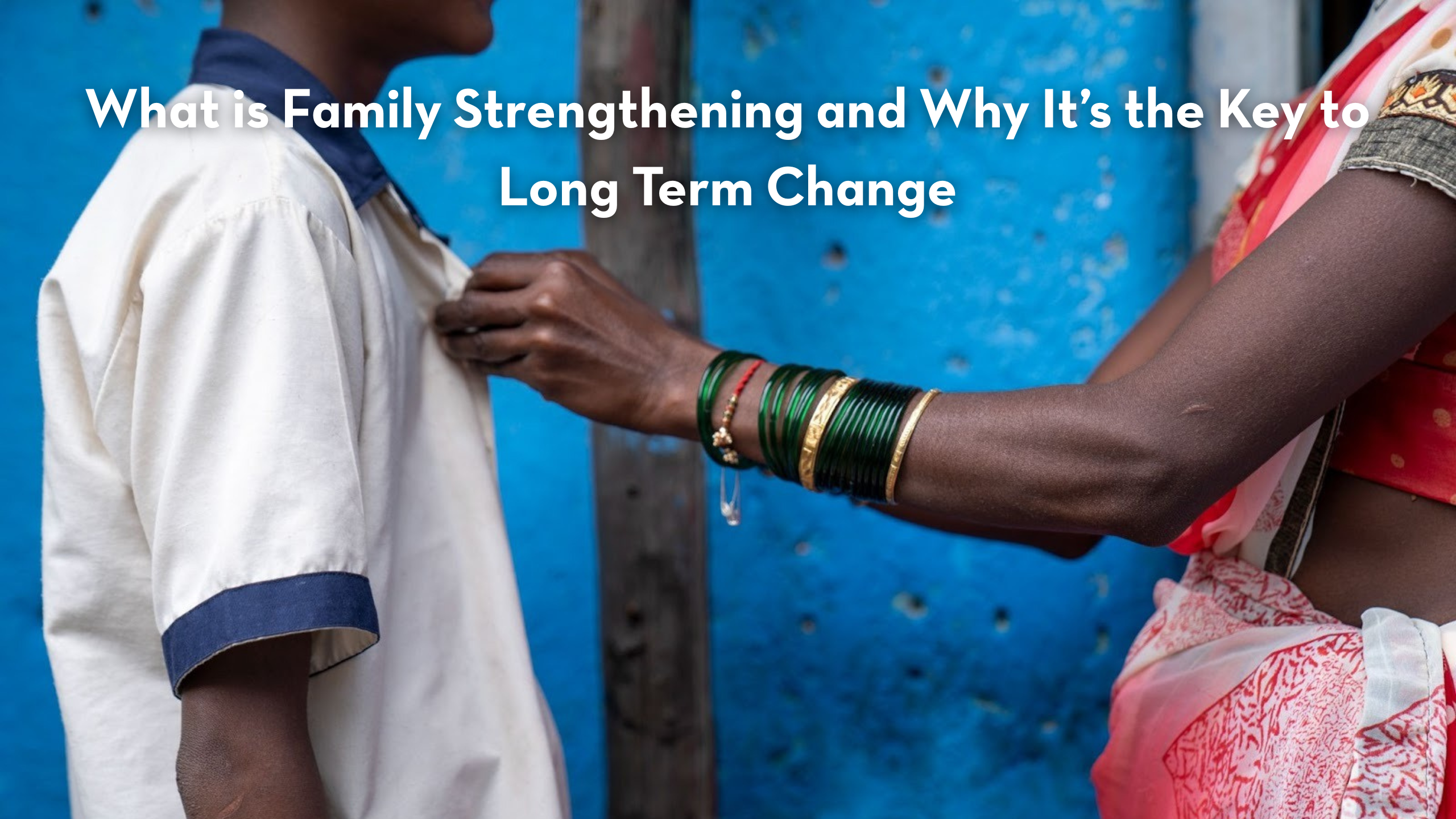 Mom helping son with tie
