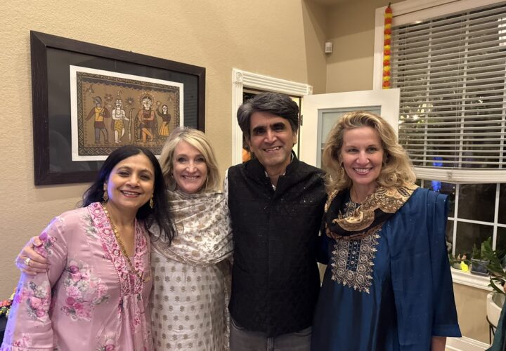 Krishna with Leslie and Caroline