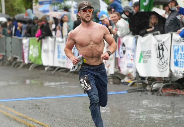 Truett Hanes Running in The Perfect Jean for Miracle Foundation