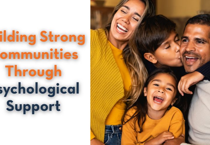 Smiling family embracing together, representing family strengthening through psychological support, mental health services, and community-based child protection programs.